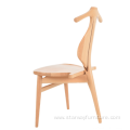 Hans Wegner Valet solid wood three-legged dining chair